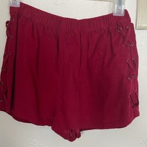 XS Red Velvet Shorts
